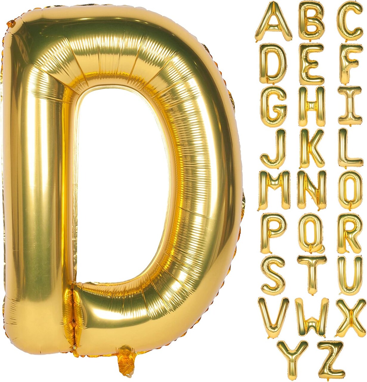 Letter Balloons 40 Inch Giant Jumbo Helium Foil Mylar(40 Inch Gold)